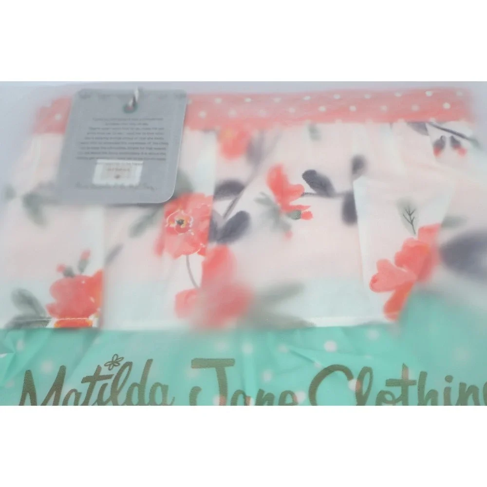 MATILDA JANE Dream Chasers in the Ruffles Floral Drawstring Tote Bag NEW